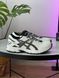 Чоловічі кросівки Asics Gel-Kahana 8 текстильні зі шкіряними вставками біло-чорні Асікс Гель Кахана Las-1025 фото 1