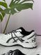 Чоловічі кросівки Asics Gel-Kahana 8 текстильні зі шкіряними вставками біло-чорні Асікс Гель Кахана Las-1025 фото 2