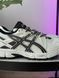 Чоловічі кросівки Asics Gel-Kahana 8 текстильні зі шкіряними вставками біло-чорні Асікс Гель Кахана Las-1025 фото 5