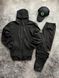 Мужской спортивный костюм Stone Island на молнии черный Комплект Стон Айленд Толстовка Штаны Univer-22 фото 7