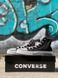 Женские кеды Converse All Star высокие черные текстиль Кроссовки Конверсы Arm-KN1 (коп2) фото 6