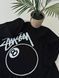Мужское зимнее худи Stussy черное Кофта с капюшоном Стусси Гла-37 фото 2