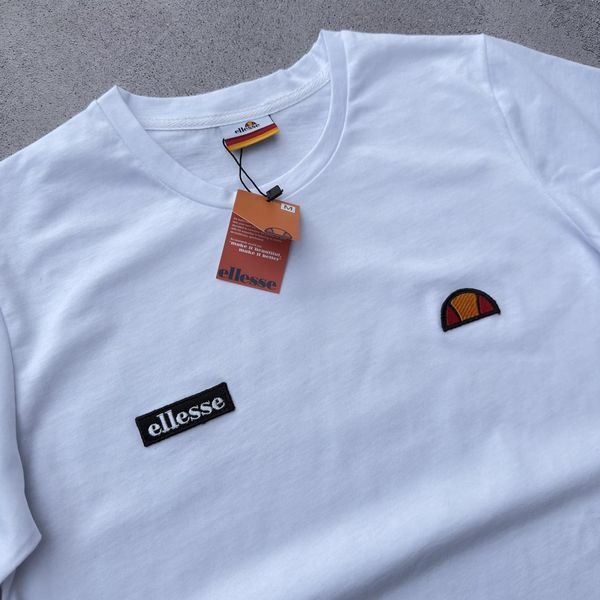 Чоловіча футболка Ellesse біла бавовняна Теніска Еліс Хар-617 фото