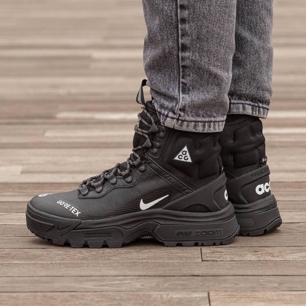 Мужские зимние высокие термокроссовки Nike ACG Gore-Tex черные Inter-1874 фото