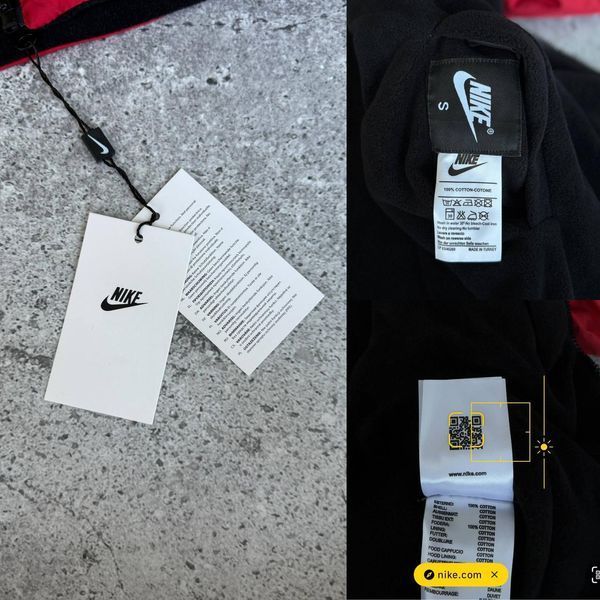 Чоловіча зимова двостороння куртка Nike чорно-сіра Пуховик Найк Моло-JORD152 фото