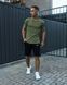 Мужской летний костюм Nike Футболка Шорты Барсетка хаки Комплект Найк Intr-1623311524 фото 8