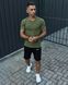Мужской летний костюм Nike Футболка Шорты Барсетка хаки Комплект Найк Intr-1623311524 фото 6