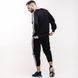 Парний спортивний костюм Adidas без капюшона чорний Комплект Адідас Мой-153 фото 7
