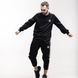 Парний спортивний костюм Adidas без капюшона чорний Комплект Адідас Мой-153 фото 4