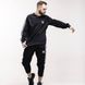 Парний спортивний костюм Adidas без капюшона чорний Комплект Адідас Мой-153 фото 3