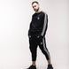 Парний спортивний костюм Adidas без капюшона чорний Комплект Адідас Мой-153 фото 2
