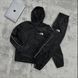 Мужской спортивный костюм The North Face из плащевки серый Комплект ТНФ с капюшоном на молнии Will-77 фото 2