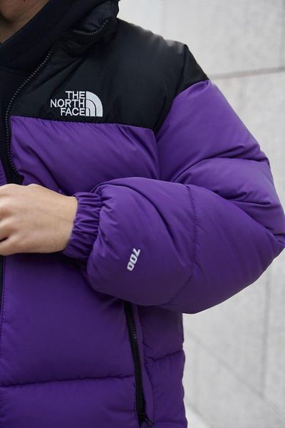 Чоловіча зимова куртка The North Face оверсайз фіолетова Пуховик Зе Норд Фейс Armo-TN3 2 фото