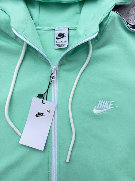 Чоловічий спортивний костюм Nike 7в1 м'ятний з лампасами Комплект Найк Костюм Футболка Шорти Кепка Шкарпетки Хар-639 фото