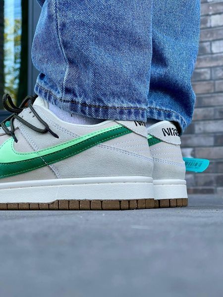 Чоловічі кросівки Nike SB Dunk Low SE 85 Double Swoosh замшеві сірі Найк Данк Дабл Свуш Las-1084 фото