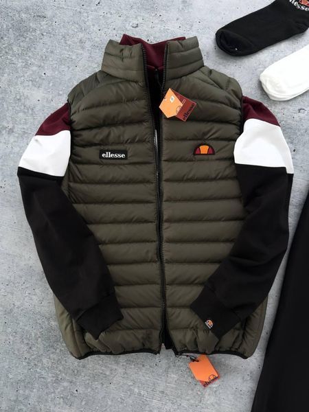 Чоловічий спортивний костюм Ellesse бордовий Комплект Еліс Олімпійка Штани Жилетка Хар-578 фото