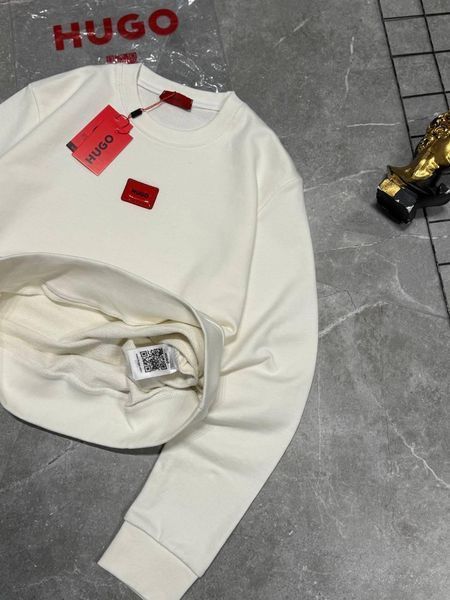 Чоловічий світшот Hugo Boss без капюшона білий Кофта Хьюго Босс весняна осіння Моло-780-16 фото