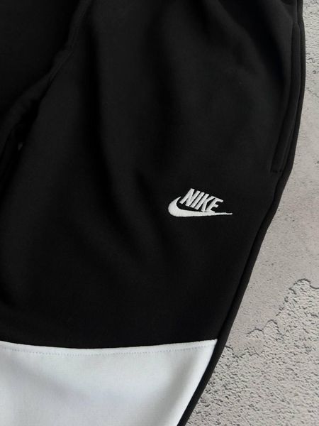 Чоловічий спортивний оверсайз костюм Nike Big Swoosh чорний Комплект Найк Біг Свуш Худі Штани Хар-586 фото