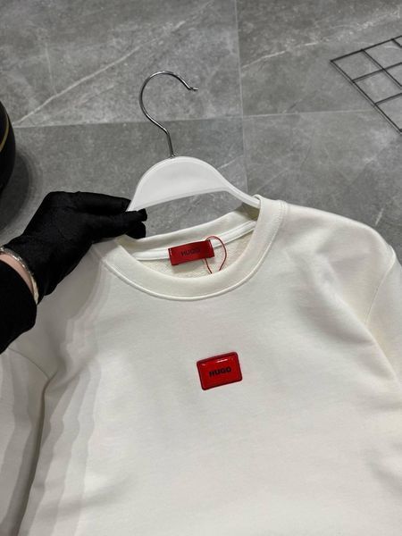 Чоловічий світшот Hugo Boss без капюшона білий Кофта Хьюго Босс весняна осіння Моло-780-16 фото