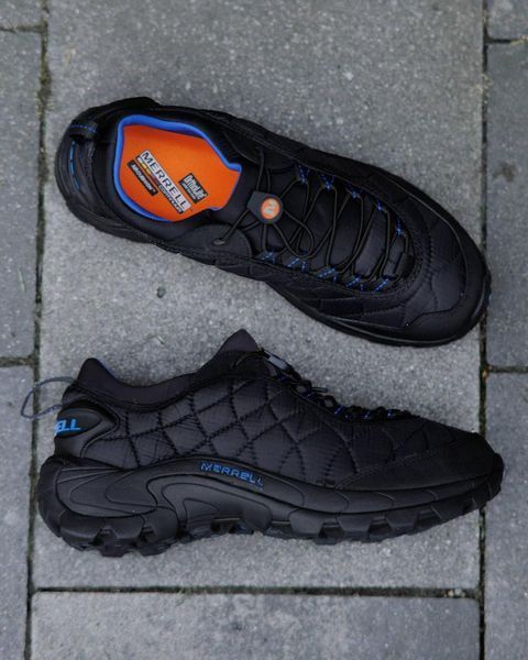 Чоловічі зимові кросівки Merrell Ice Cap Moc II Black Blue чорні Pow-MR020 фото