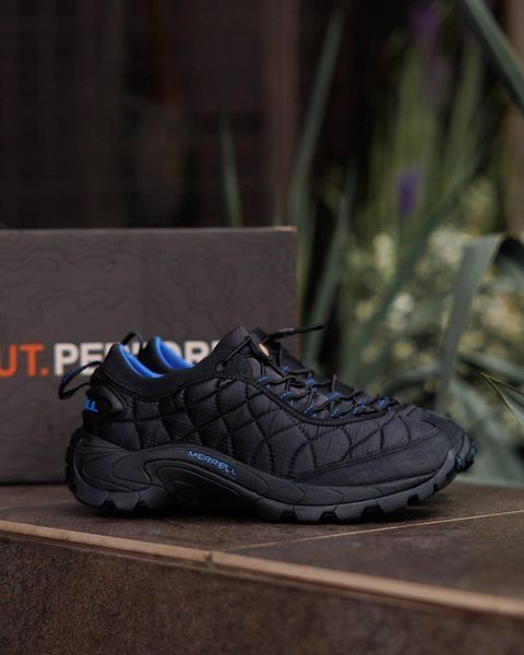 Чоловічі зимові кросівки Merrell Ice Cap Moc II Black Blue чорні Pow-MR020 фото