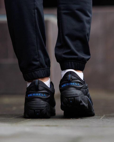 Чоловічі зимові кросівки Merrell Ice Cap Moc II Black Blue чорні Pow-MR020 фото