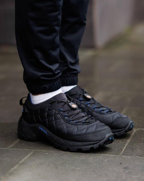 Чоловічі зимові кросівки Merrell Ice Cap Moc II Black Blue чорні Pow-MR020 фото