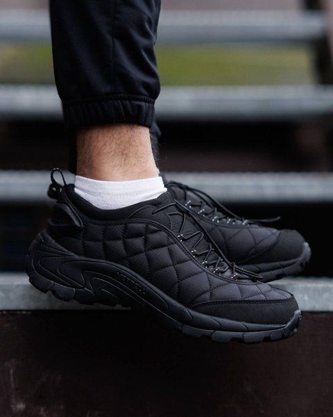 Мужские термо кроссовки Merrell Ice Cap Moc II черные Pow-MR023 (коп1) фото