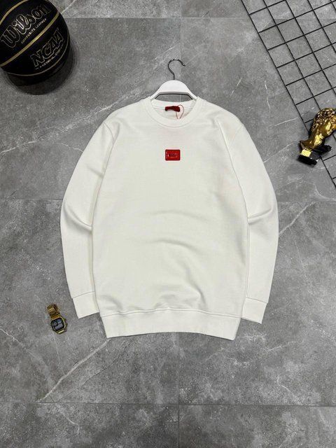 Мужской свитшот Hugo Boss без капюшона белый Кофта Хьюго Босс Моло-780-16 фото