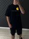 Чоловіча футболка оверсайз Carhartt чорна Теніска Кархарт Rap-RD378 фото