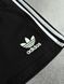 Мужские шорты Adidas черные с лампасами хлопковые Адидас Мой-56/Хар-840 (коп2) фото 3