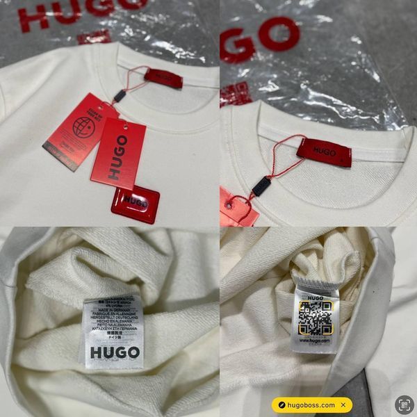 Чоловічий світшот Hugo Boss без капюшона білий Кофта Хьюго Босс весняна осіння Моло-780-16 фото