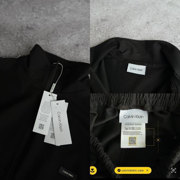 Мужской спортивный костюм Calvin Klein черный Комплект Кельвин Кляйн без капюшона Моло-62SW фото