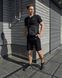 Мужской летний костюм Nike Футболка Шорты Барсетка черный комплект Найк Intr-1586983898 фото 1