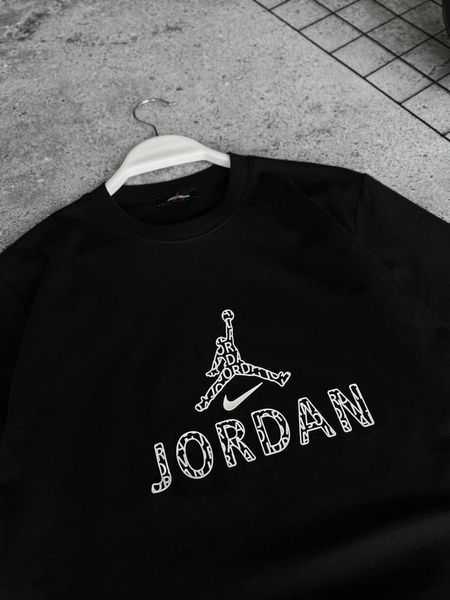 Чоловіча футболка Jordan чорна бавовняна Теніска Джордан Моло-JD/5 фото