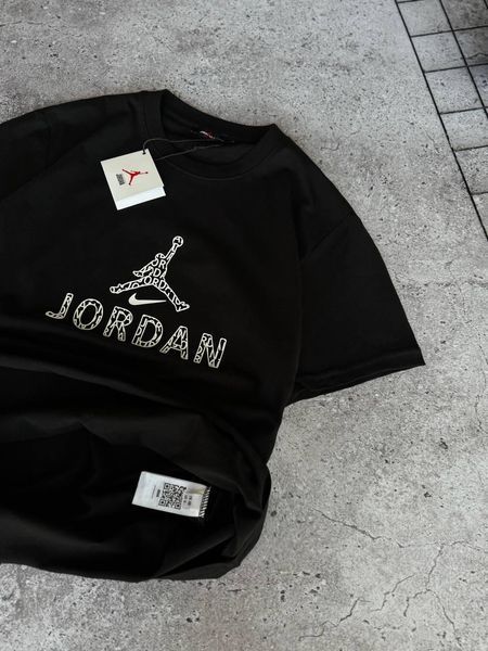 Чоловіча футболка Jordan чорна бавовняна Теніска Джордан Моло-JD/5 фото
