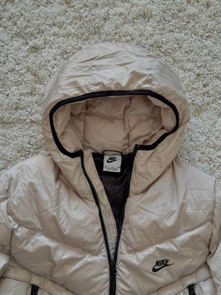 Чоловічий зимовий пуховик Nike Storm Fit бежевий Куртка Найк Шторм Фіт Arm-MO8223 фото