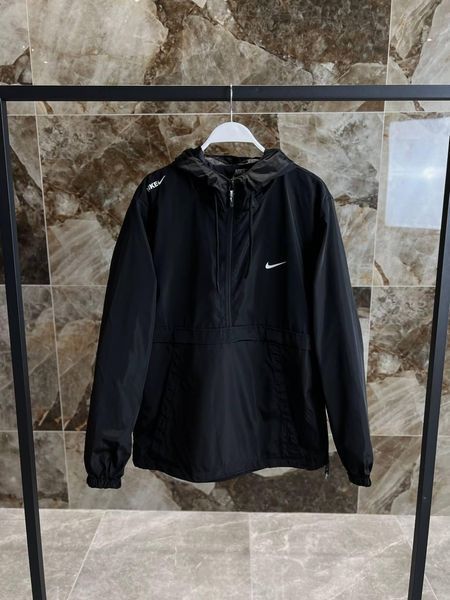 Мужской Анорак Nike черный Ветровка Найк демисезонная Моло-Nik12 фото