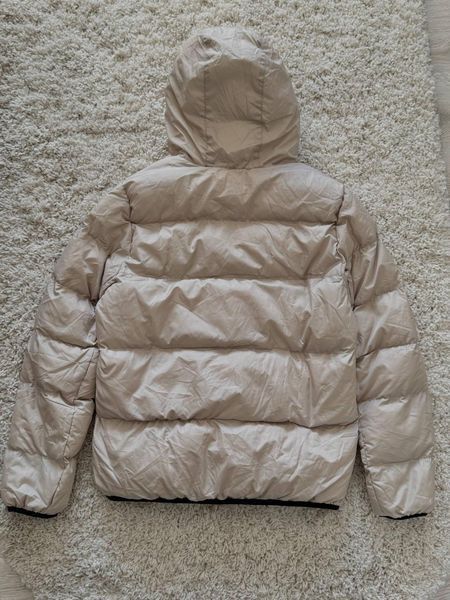 Чоловічий зимовий пуховик Nike Storm Fit бежевий Куртка Найк Шторм Фіт Arm-MO8223 фото