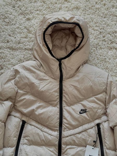 Чоловічий зимовий пуховик Nike Storm Fit бежевий Куртка Найк Шторм Фіт Arm-MO8223 фото
