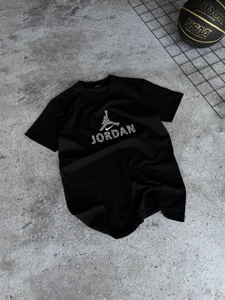 Чоловіча футболка Jordan чорна бавовняна Теніска Джордан Моло-JD/5 фото