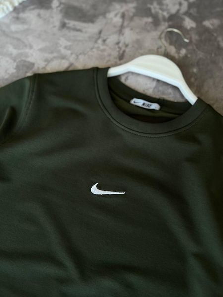 Чоловічий літній костюм Nike Футболка Шорти хакі комплект Найк моло-34-303 фото