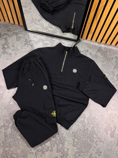 Чоловічий спортивний костюм Stone Island синій Will-SI1005 фото