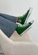 Жіночі кеди Converse All Star високі зелені текстиль Кросівки Конверси Arm-Gr_004 (коп1) фото 1