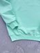 Мужской свитшот Stone Island мятный Кофта без капюшона Стон Айленд с патчем Хар-592 фото 3