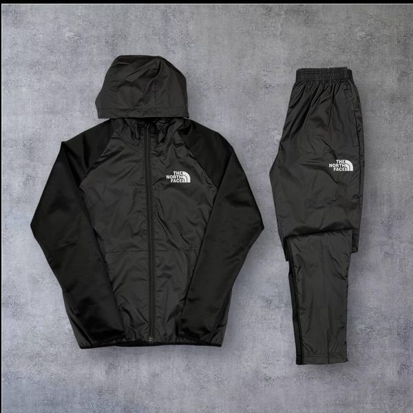 Чоловічий спортивний костюм The North Face на плащівці сірий Комплект ТНФ з капюшоном Will-119 фото