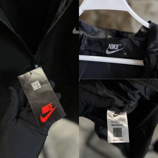 Мужской Анорак Nike черный Ветровка Найк демисезонная Моло-Nik12 фото