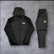 Чоловічий спортивний костюм The North Face на плащівці сірий Комплект ТНФ з капюшоном Will-119 фото 2