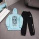 Мужской зимний спортивный костюм Manto Maska бирюзовый Комплект Манто Худи Штаны плащевка Ads-507 фото 1