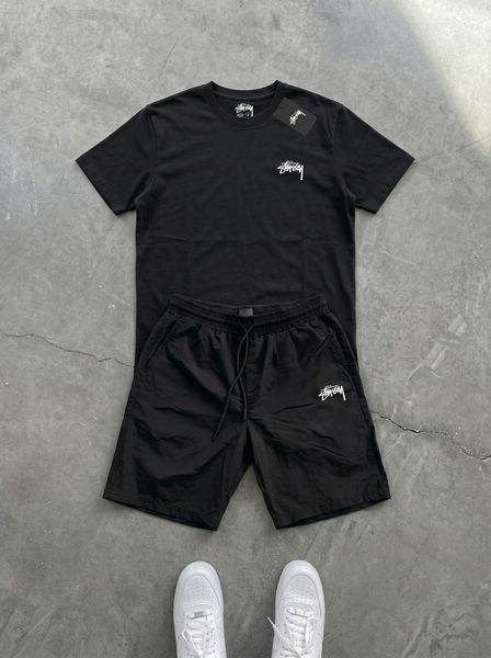 Мужской летний костюм Stussy graffiti белый Ads-671 фото